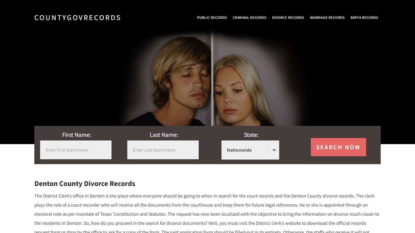 Denton County Divorce Records | Enter Name and Search|14 Days Free